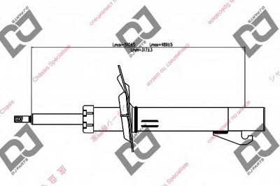 DJ PARTS ds1421gs -  Амортизатор